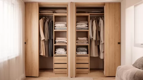 Szafa dwustronna zamiast ściany